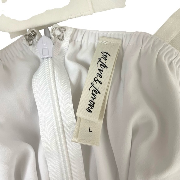 for love & lemons Trellis Rose Dress White Large - Picture 11 of 16